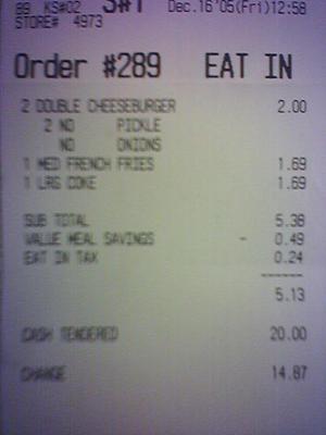 Super Secret Value Meal